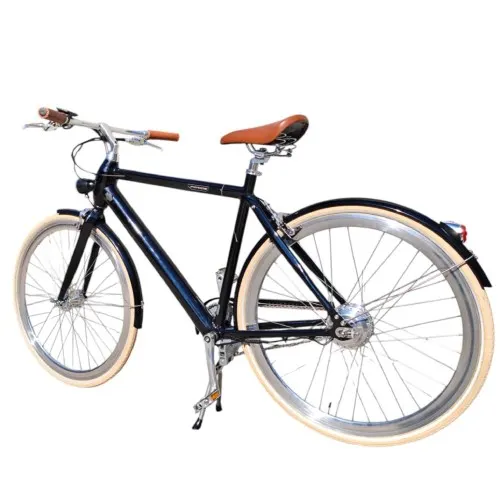FORIDE V1 54 cm M Klasyczny miejski rower elektryczny, silnik 250 W, bateria Samsung 36V 10,5 Ah – Błyszczącej czerni.