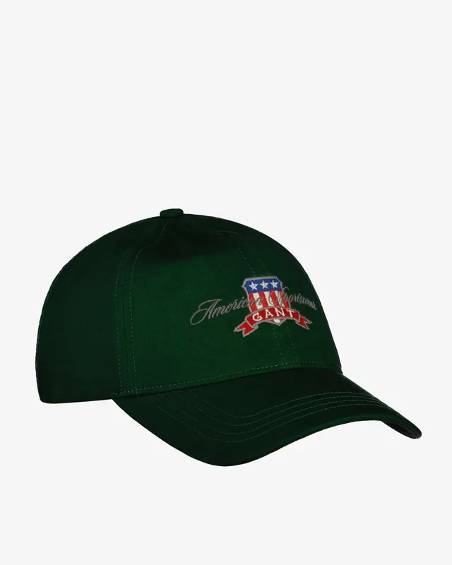 Gant Bawełniana Czapka Z Daszkiem Unisex Zielona