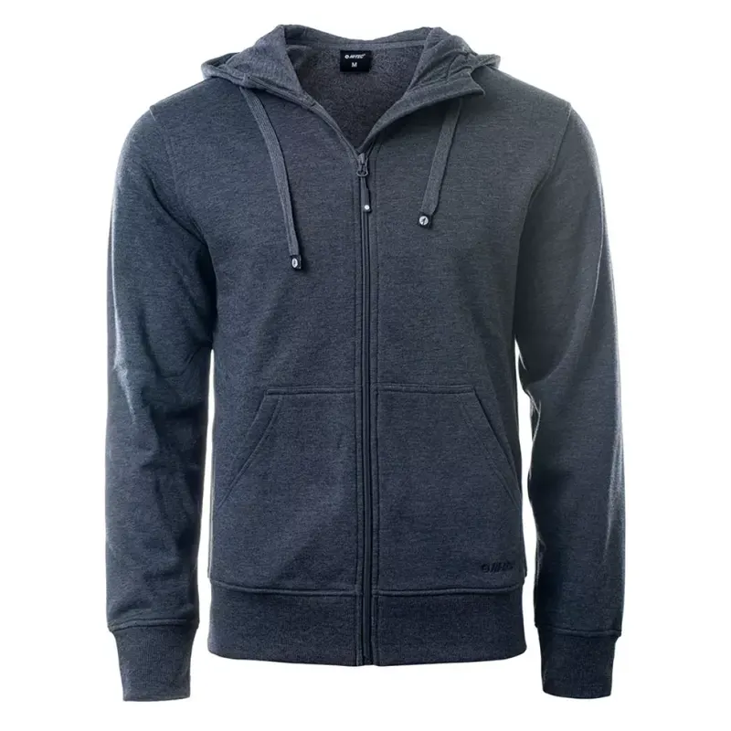 Bluza męska z kapturem Hi-Tec Silian II - ciemnoszara, Rozmiar M