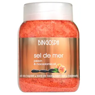 Sel de Mer Brzoskwinia i olejek makadamia 1350 g BINGOSPA