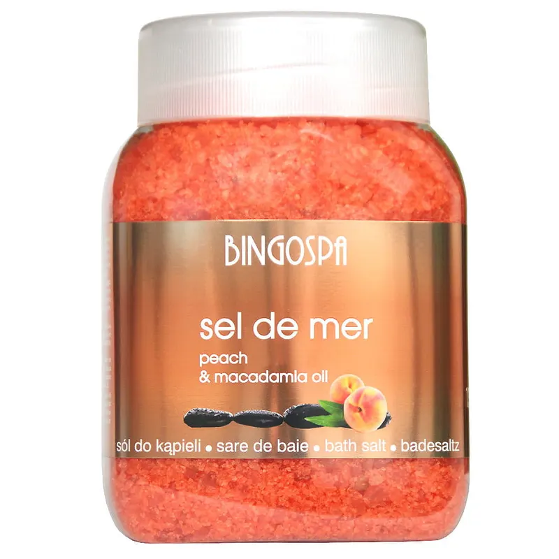 Sel de Mer Brzoskwinia i olejek makadamia 1350 g BINGOSPA