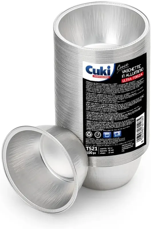 TACKI ALUMINIOWE OKRĄGŁE Ø9CM DO MUFFINÓW BABECZEK 100SZT