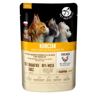 Pet Republic Feline - Kurczak, 24 x 100 g