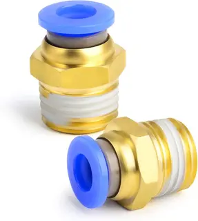 ŁĄCZNIKI PUSH IN 4 MM OD 1/4 BSPT DO RUREK MIEDŹ I TWORZYWO