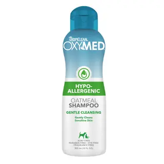 TropiClean OxyMed hipoalergiczny szampon dla zwierząt domowych - 2 x 355 ml