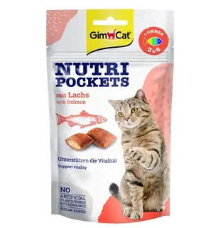 GIMCAT Nutri pockets Łosoś - przysmak dla kota - 60g