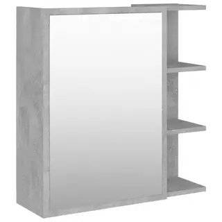 Szafka z lustrem, szarość betonu, 62,5 x 20,5 x 64 cm, płyta
