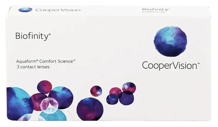 Soczewki miesięczne Biofinity, 3 szt. -2.75