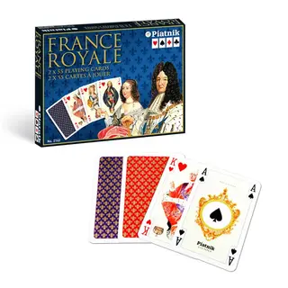 Lux France Royale, karty, Piatnik, 2 talie