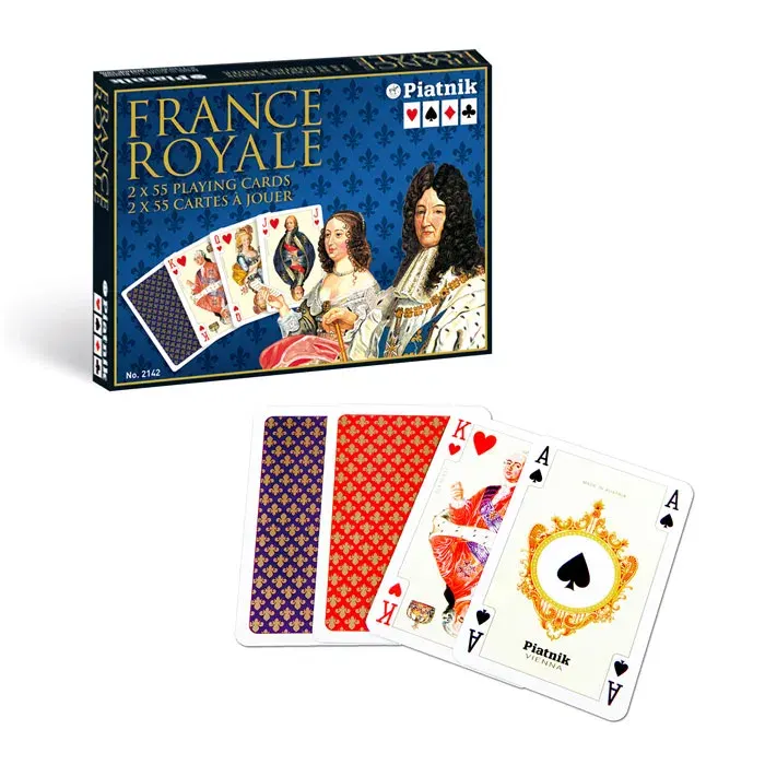Lux France Royale, karty, Piatnik, 2 talie
