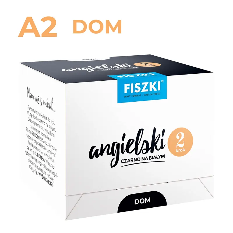 FISZKI - Angielski czarno na białym - Dom - krok 2