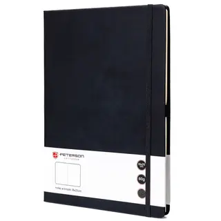 Notes planer notatnik z gumką organizer zeszyt w kropki B5 Peterson