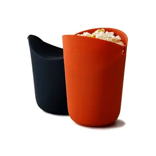 Zestaw 2 pojemników do popcornu Joseph Joseph M-Cuisine pomarańczowy i szary,