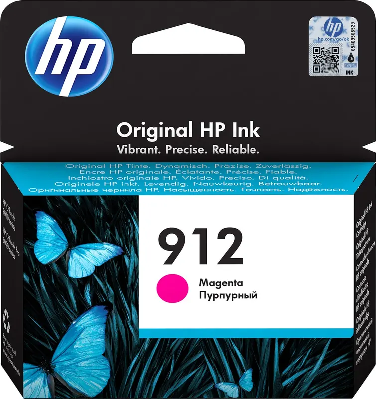 HP 912 oryginalny wkład atramentowy purpurowy