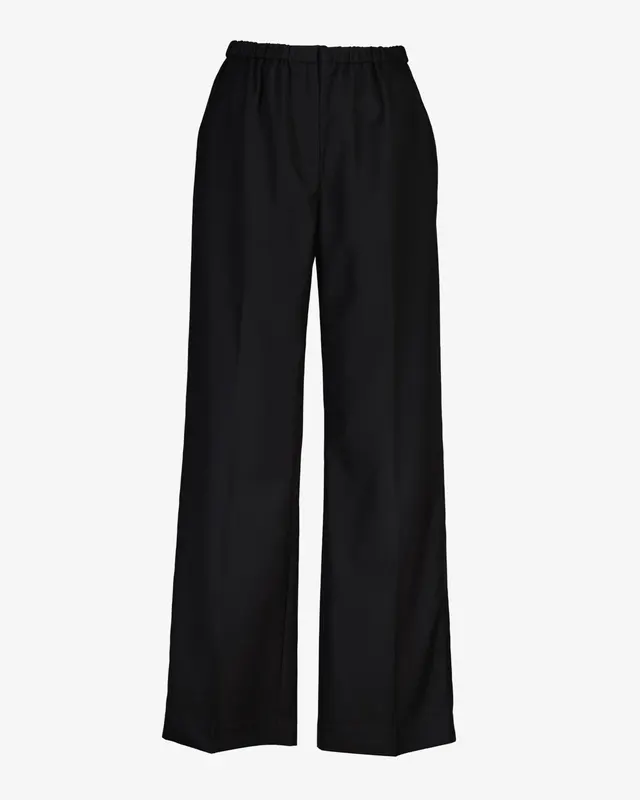 Gant Spodnie Damskie Relaxed Fit Czarne