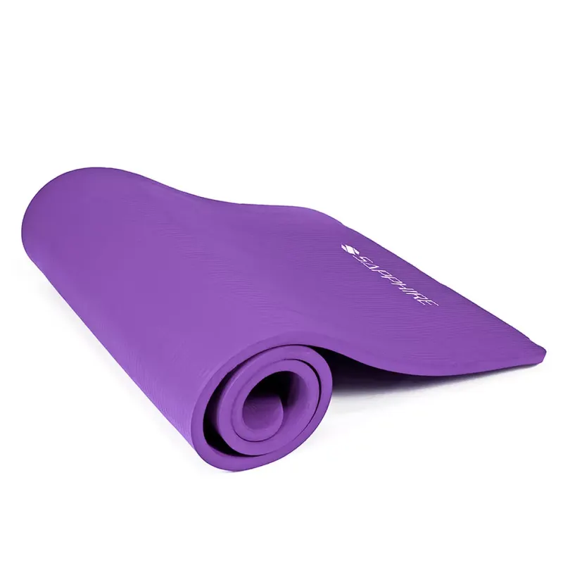 Mata do ćwiczeń Sapphire SG-105 15 mm z pokrowcem - fioletowa