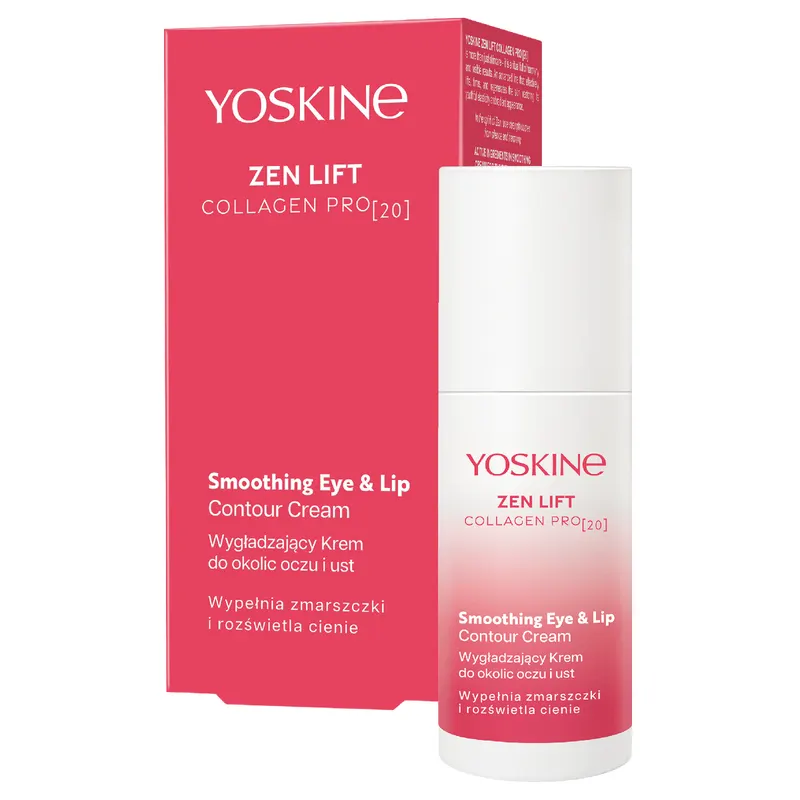 Yoskine Zen Lift Collagen PRO [20] wygładzający krem do okolic oczu i ust z GABA, kofeiną, peptydami i kwasem hialuronowym 30 ml
