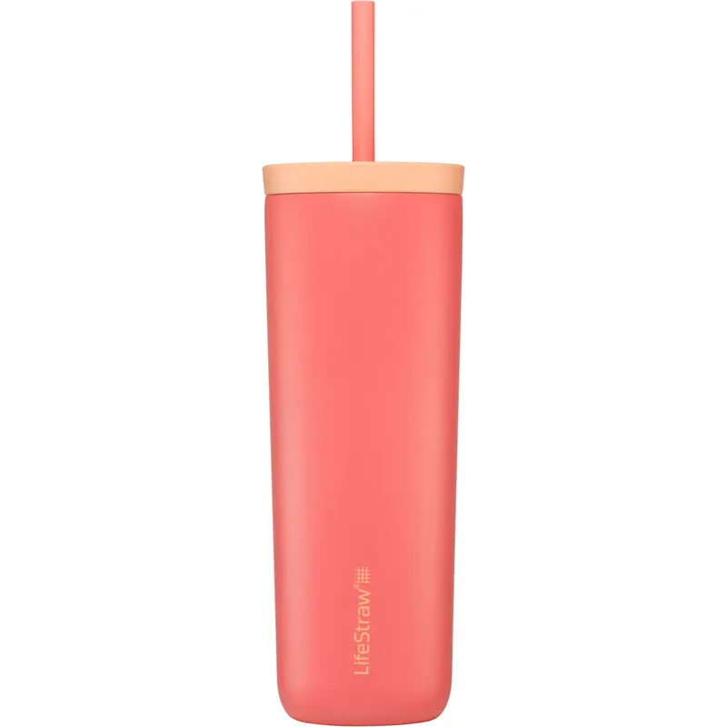 LifeStraw Go Series Tumbler, 500ml, kubek termiczny, różowy/pomarańczowy