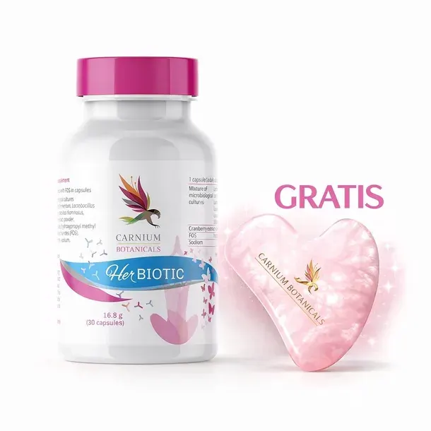 Probiotyk dla Kobiet Żurawina D-Mannoza + Kamień GUA SHA z Kwarcu GRATIS