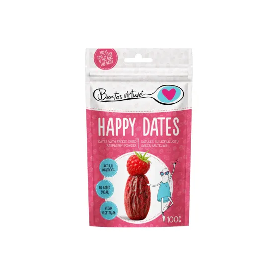 Beatos virtuvė Happy Dates daktyle z malinami