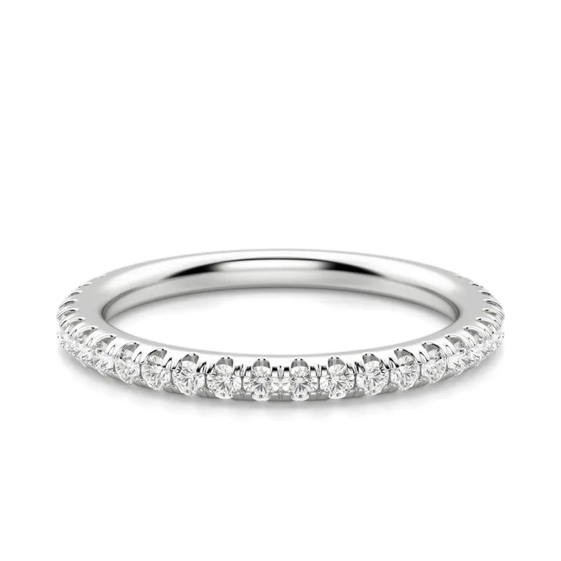 Obrączka Ślubna Arezzo Accented Laboratoryjny Diament 950 Platyna