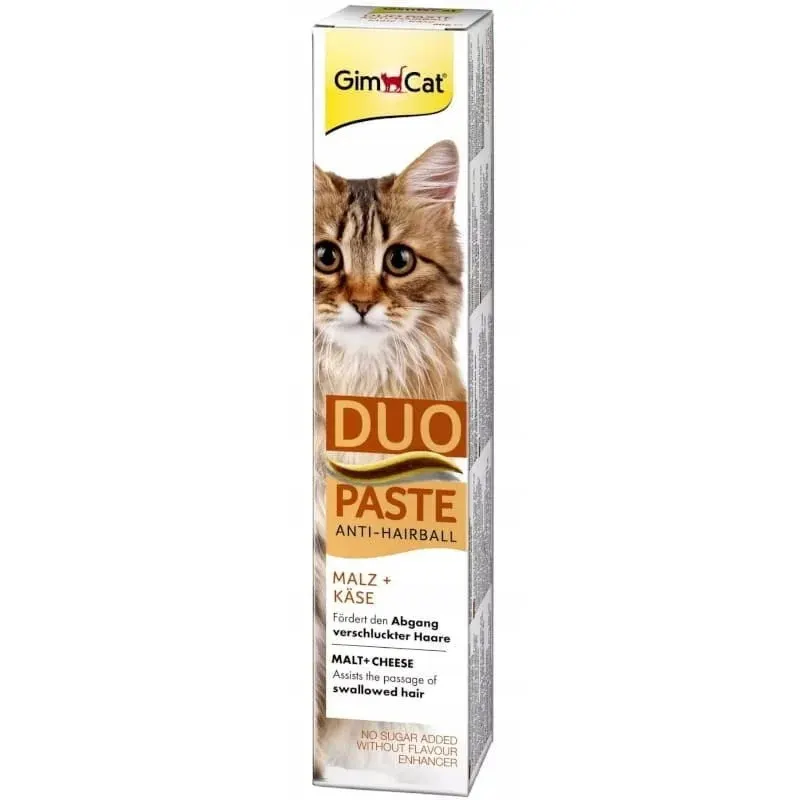 GIMCAT Duo Paste Anti-Hairball słód z serem – przysmak dla kota – 50g