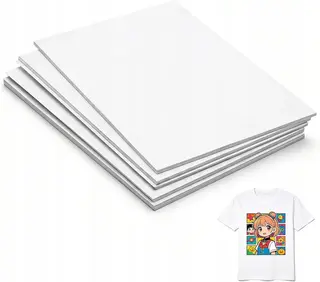PAPIER SUBLIMACYJNY A4 50 ARKUSZY TRANSFER POLIESTER KOSZULKI