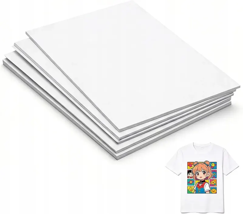 PAPIER SUBLIMACYJNY A4 50 ARKUSZY TRANSFER POLIESTER KOSZULKI