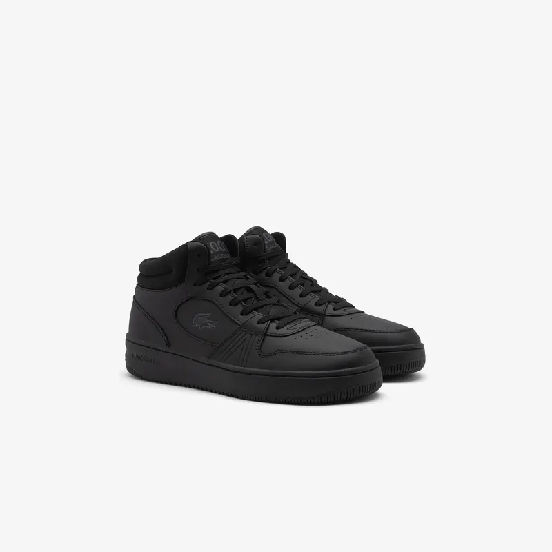 Lacoste Męskie Sneakersy Skórzane L001 Set Mid Czarny