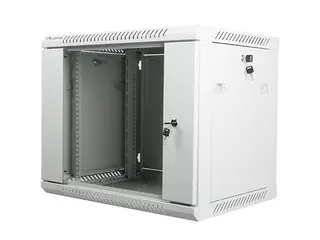 Lanberg Szafa instalacyjna wisząca 19 cali 9U 600X450mm szara (drzwi szklane)