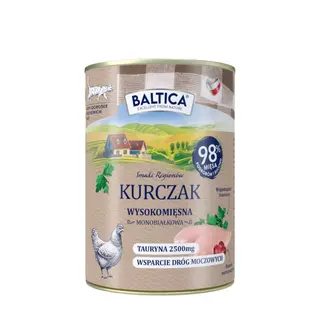 BALTICA Smaki regionów Kurczak Mono - mokra karma dla kota - 400g