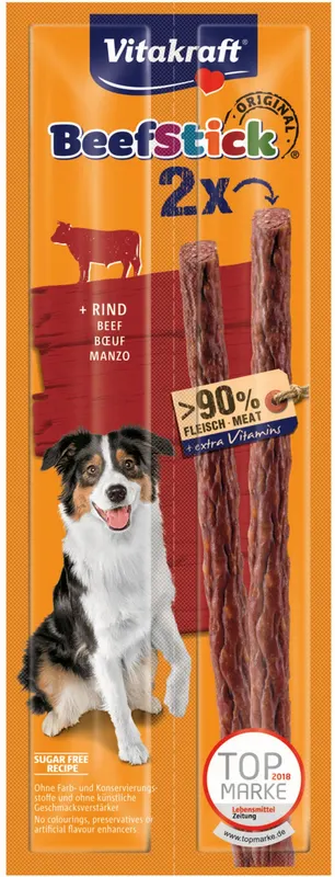 VITAKRAFT Beef Stick Wołowina - przysmak dla psa - 2x12 g