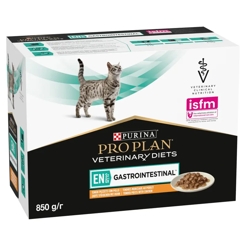 PURINA Pro Plan Veterinary Diets EN St/Ox Gastrointestinal - mokra karma dla kota - 10x85 g