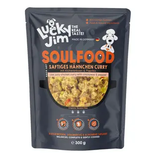 Lucky Jim Soulfood, 6 x 300 g - Kurczak Curry