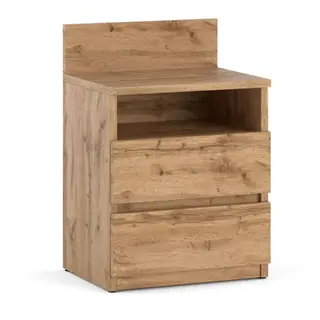 Szafka Nocna Stolik Nocny Wotan 40CM 2 Szuflady Półka Nakastlik Do Sypialni