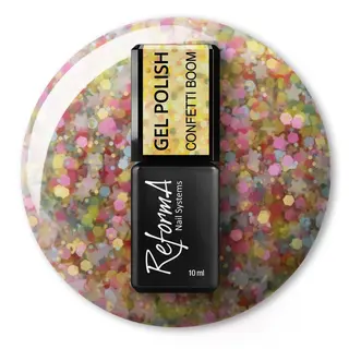Lakier Hybrydowy - GP Confetti Boom, 10 ml