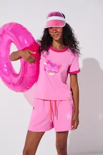 Szorty dzianinowe Barbie Soft Power