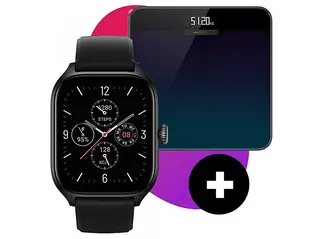 PRODUKT PO EKSPOZYCJI - Smartwatch GPS AMAZFIT GTS 4 Infinite Black + Waga Amazfit Smart Scale
