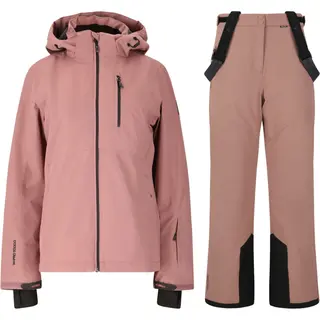 Zestaw kurtki i spodni narciarskich Whistler Drizzle, damski, kolor twilight mauve