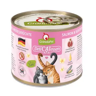 GRANATAPET DeliCATessen Łosoś i owoce morza - mokra karma dla kota - 200g