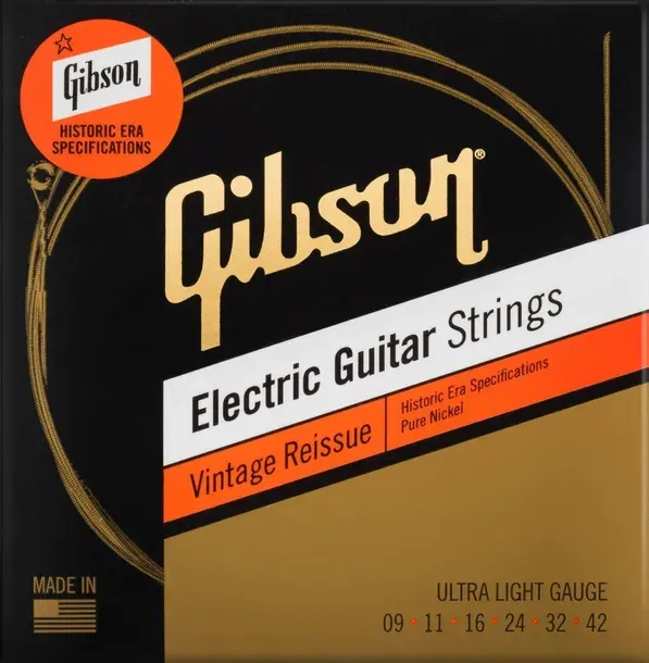 Gibson Vintage Reissue 9-42 Ultra Light - struny do gitary elektrycznej