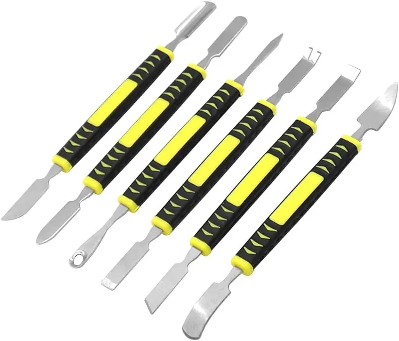 ZESTAW 6 METALOWYCH ŁOMÓW DO ELEKTRONIKI PODWÓJNA GŁOWICA
