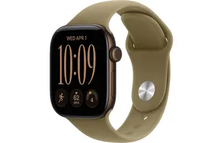 Smartwatch Apple Watch Series 12 GPS 42mm aluminium ciemny brąz + pasek sportowy oliwka M/L
