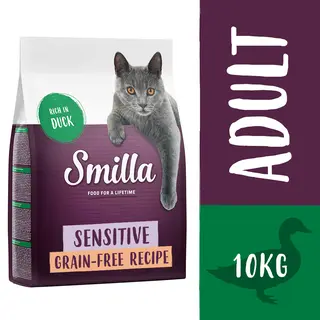 Smilla Adult Sensitive, bez zbóż, kaczka - 10 kg