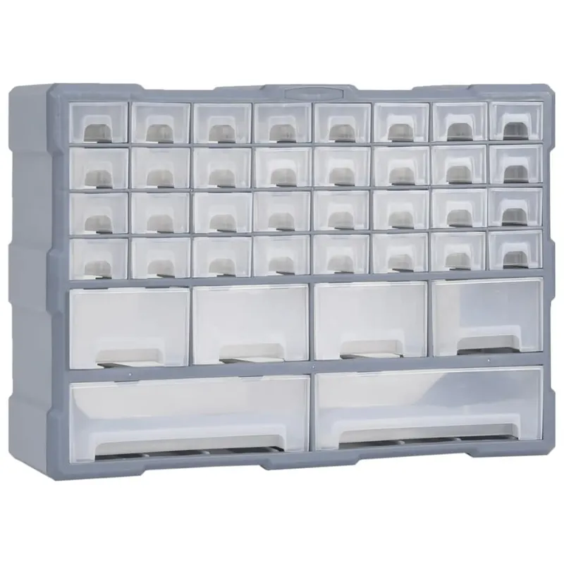 Organizer z 40 szufladkami, 52x16x37,5 cm