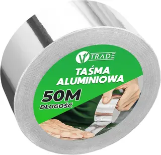 Taśma aluminiowa samoprzylepna 48 mm x 50 m srebrna do izolacji i napraw