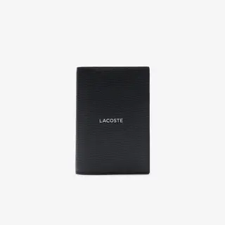 Lacoste Portfel Męski Czarny Czarny