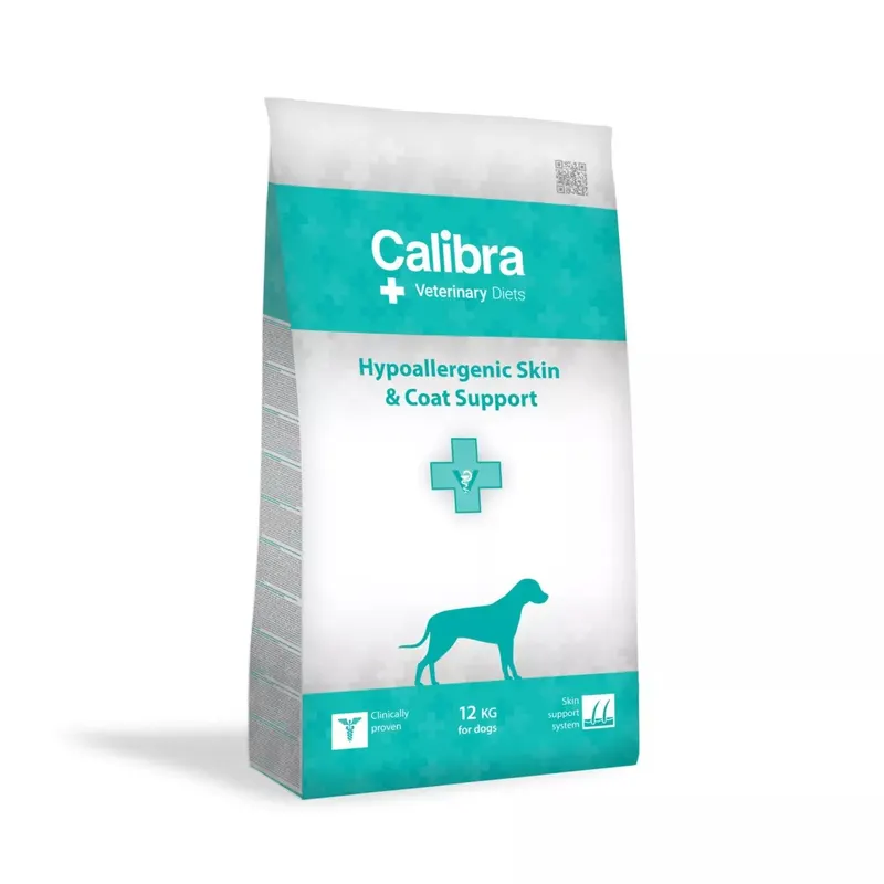 CALIBRA Veterinary Diets Dog Hypoallergenic Skin&Coat - sucha karma dla psa - 12kg