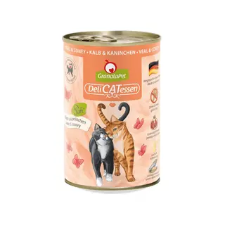 GRANATAPET DeliCATessen Cielęcina i królik - mokra karma dla kota - 400g