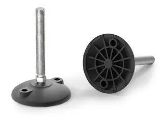Stopka wahliwa z otworami montażowymi D-105mm M12 x 125mm, SW15